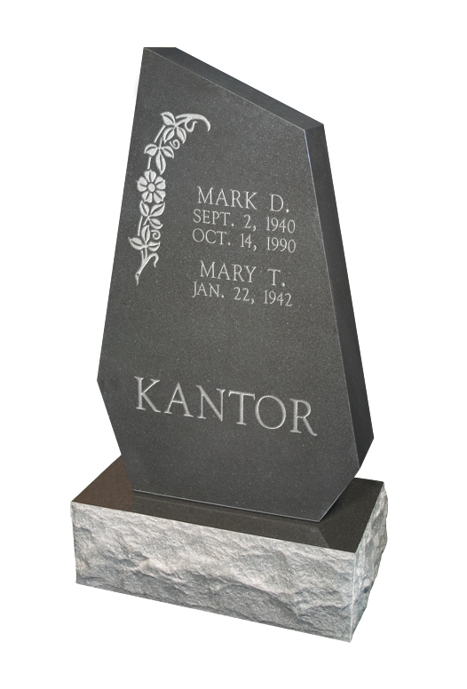 22x6x36 Vertical Angled Shape Memorial